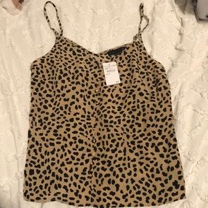 Leopard tank top blouse